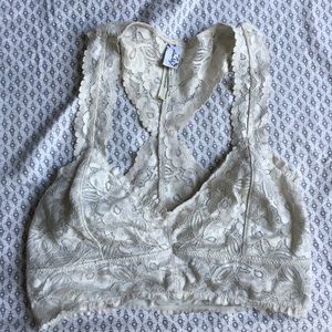 Free people cream bralette